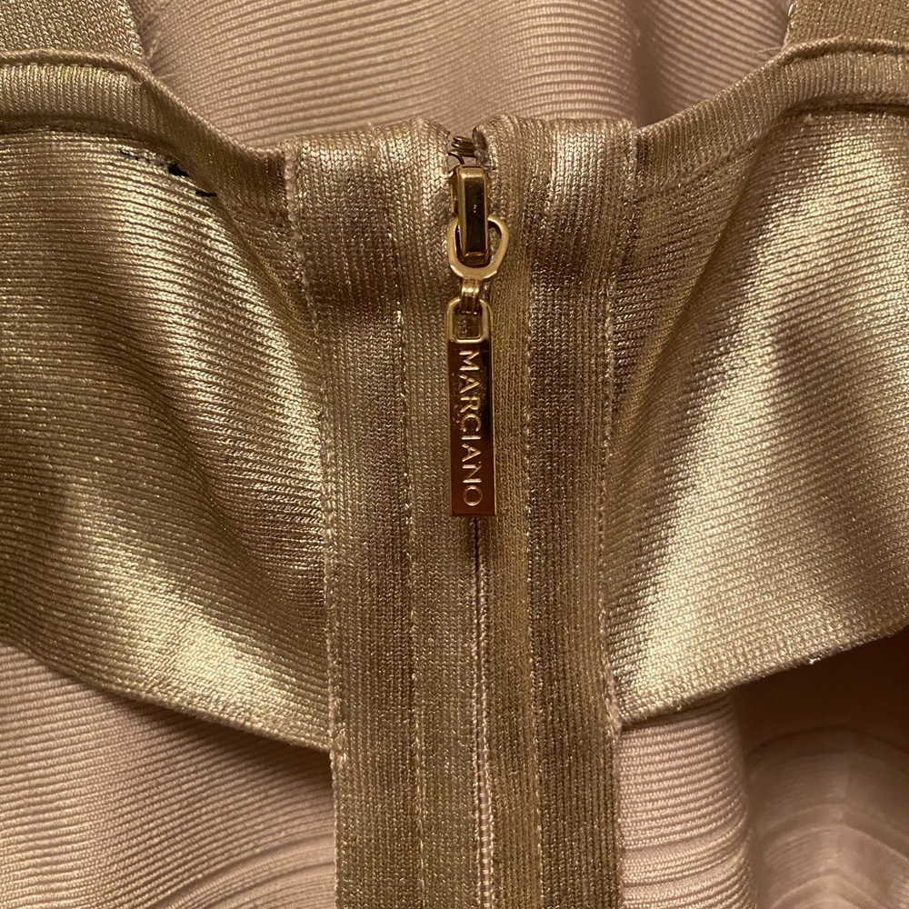 Gold Bandage Dress - Picture 6 of 8